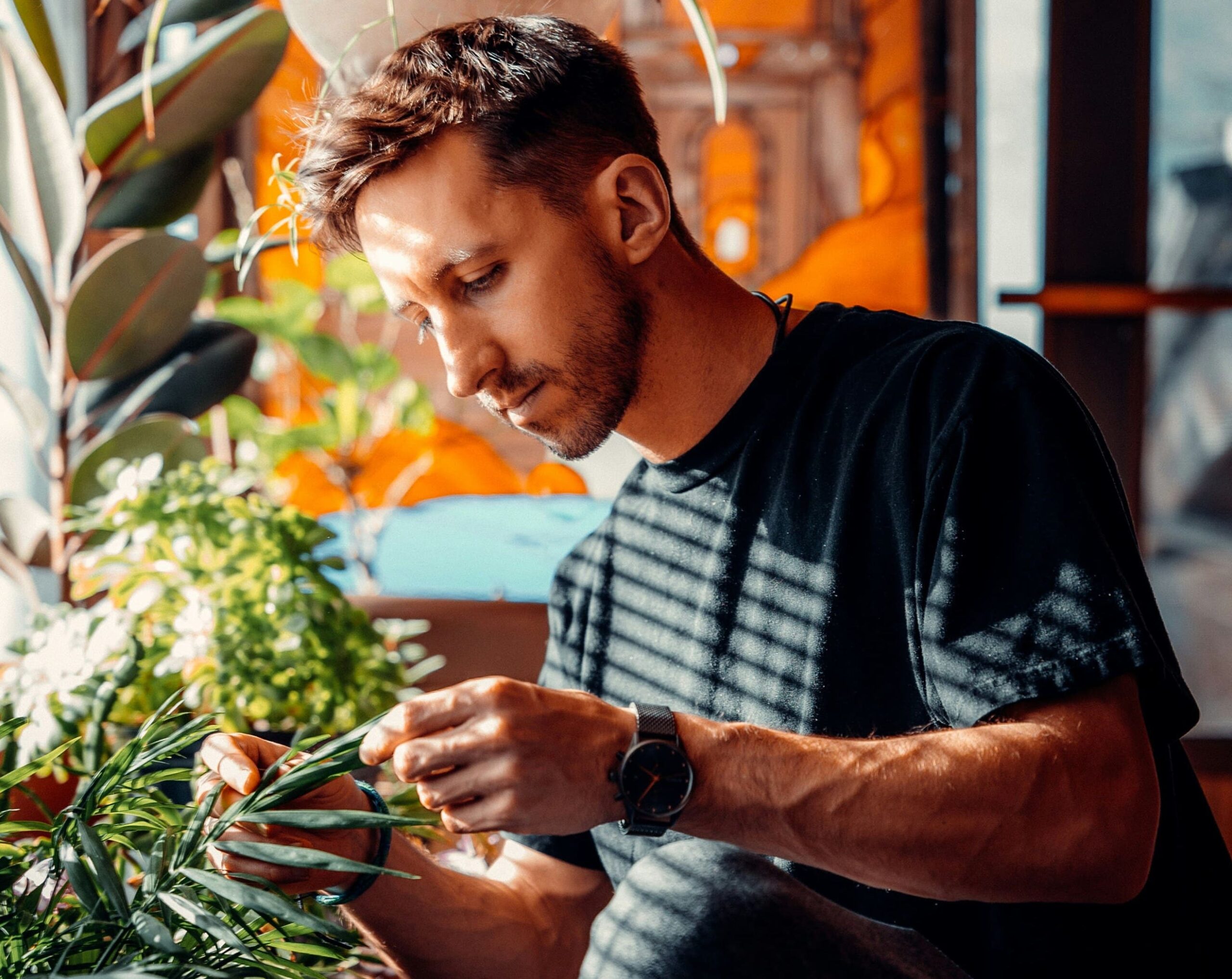 ravecapture home and garden man gardening