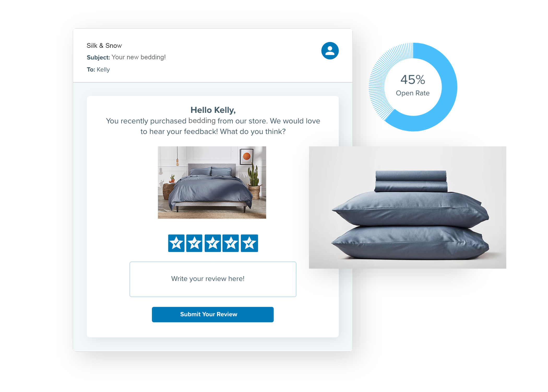 review request Collect more reviews, testimonials and content here