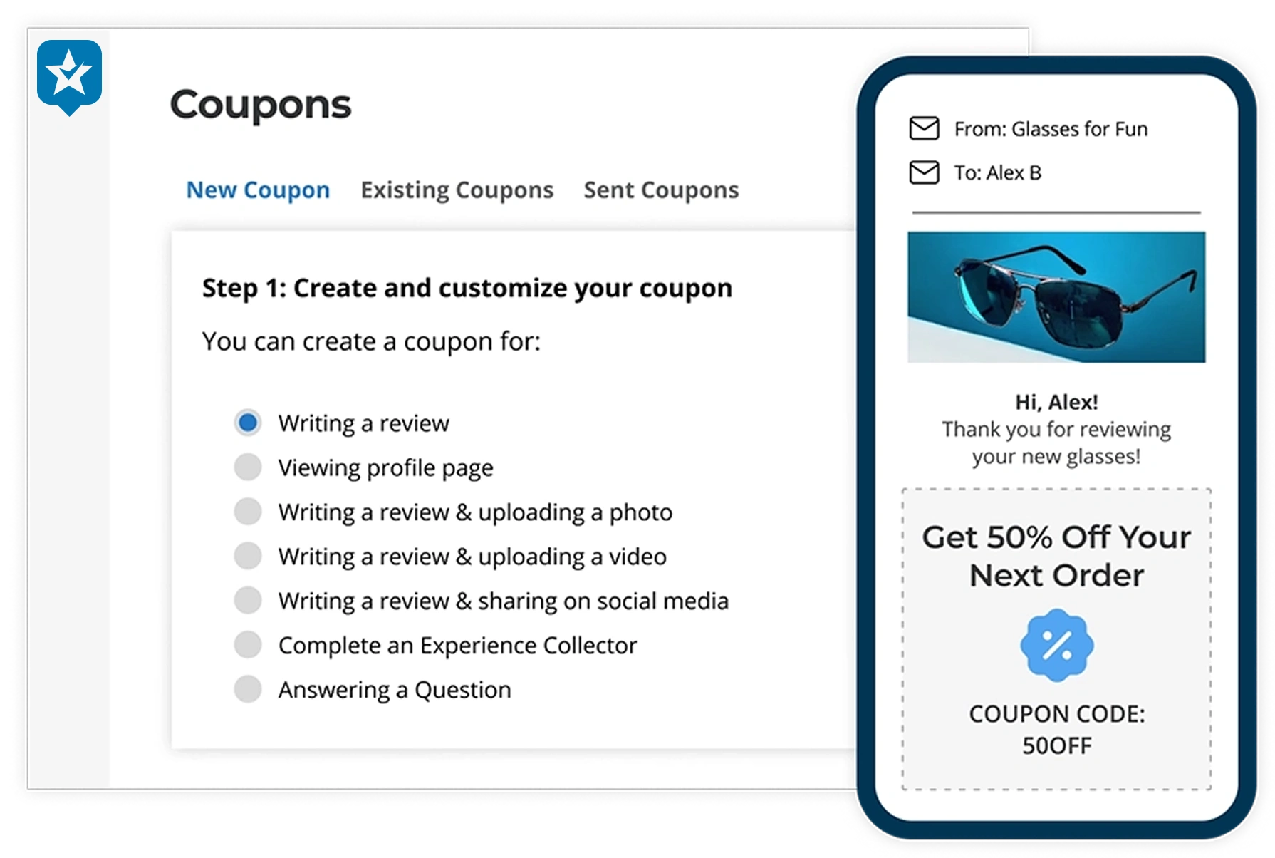 Collect and Share UGC-02 Incentive your customer reviews with coupons