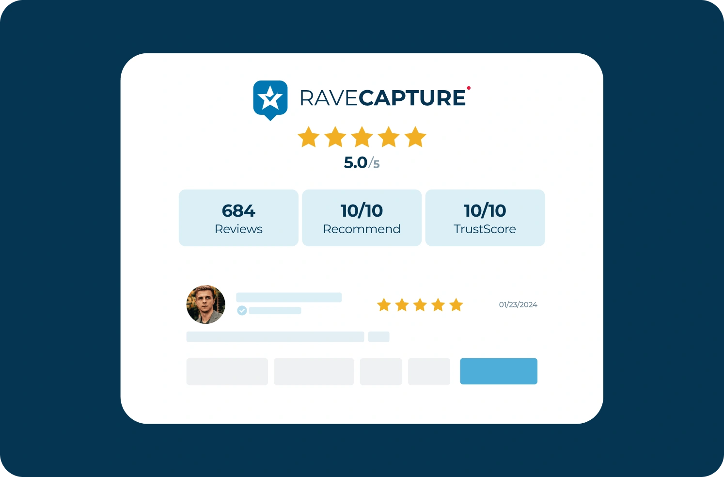 Company Reviews-04 RaveCapture TrustPage Widget
