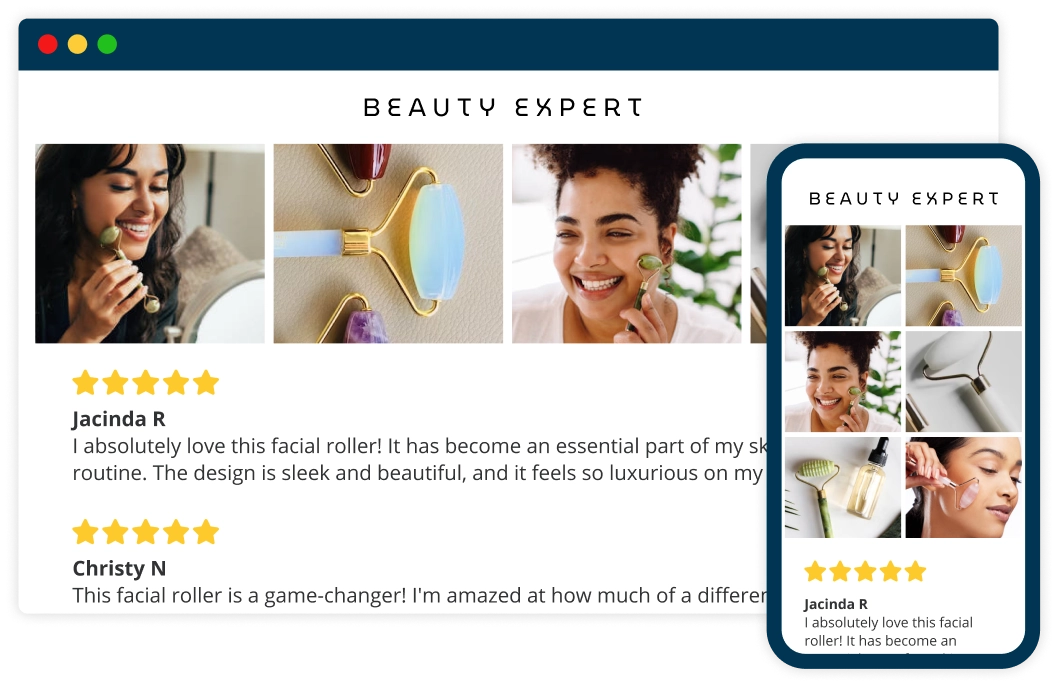 UGC collage Manage user generated content with RaveCapture